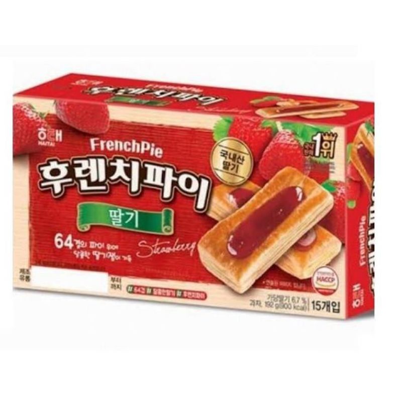 

Crown Hitai -Frenchpie Biskuit Rasa Strowberry 192Gr (Halal)