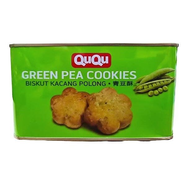 

Ququ Green Pea Cookies 700 Gr / Biskuit Kacang Polong / Biskuit Kaleng