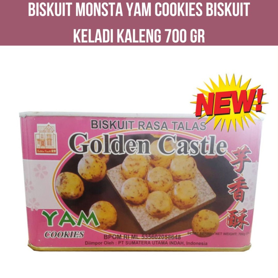 

Biskuit Monsta Yam Cookies Biskuit Keladi Kaleng 700 Gr ( Pink )