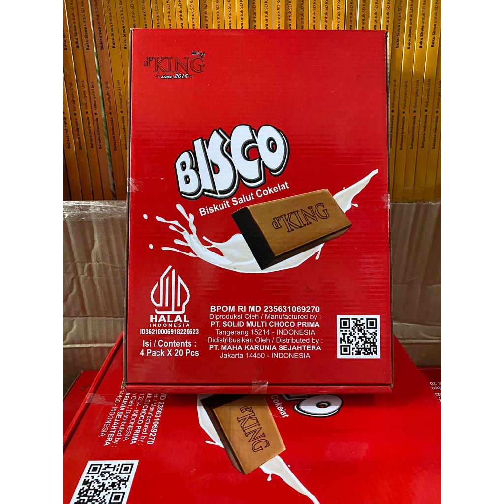 

Bisco Biskuit Salut Coklat Kemasan Dus Isi 4 Pa