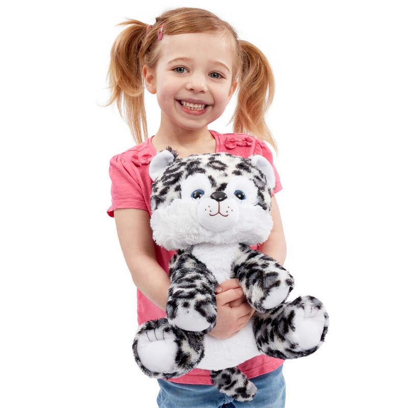 Addo Snuggle Buddies Snow Leopard - Mainan Boneka Anak Hewan Singa