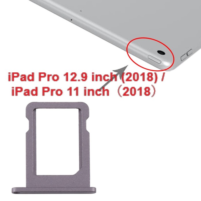 Promo Simtray - Simlock - Ipad Pro 12.9 Inch (2018) / Ipad Pro 11 Inch 2018