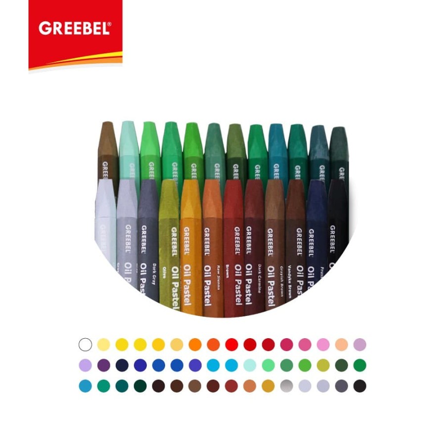 

Krayon Greebel Kids Oil Pastel Crayon 48 Color/ Warna