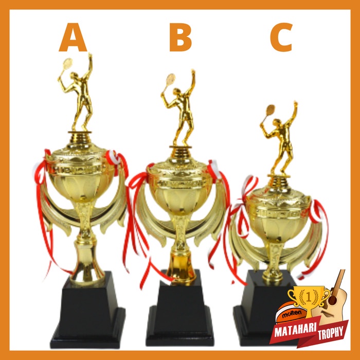 Piala 1 Set Badminton / Piala Bulu Tangkis Trophy Champions Gold