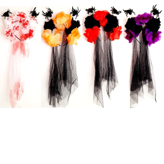 :>:>:>:>] Bando Hantu Aksesories Rambut Halloween Cosplay Kostum Kuntilanak
