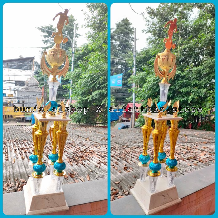 Piala Trophy Tropi Bergilir Kaki 4 Marmer Sepakbola Murah Mewah
