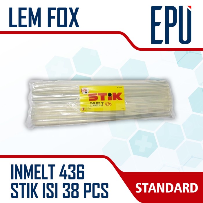Ready Lem Fox Inmelt 436 Stik Besar Isi Lem Tembak Lilin Glue Gun Lem Bakar