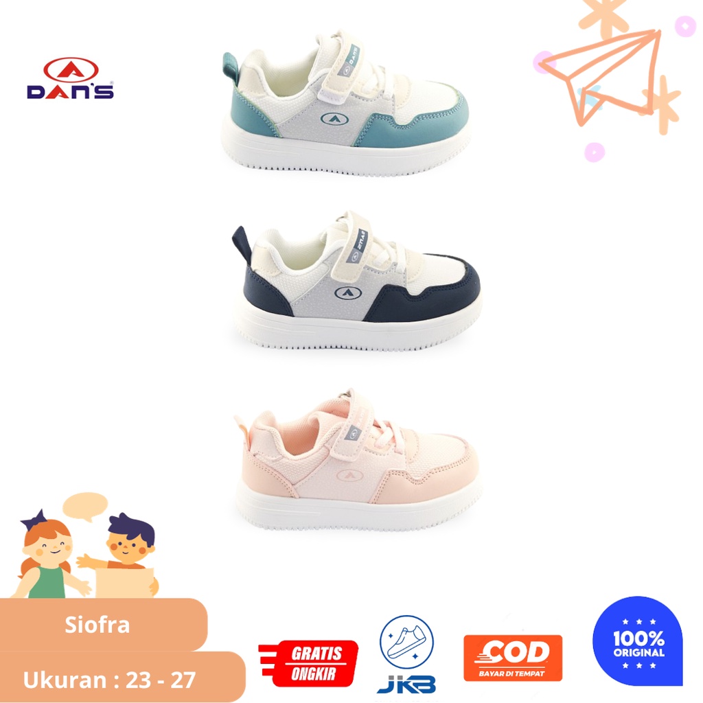 Sepatu Sneakers Anak Perempuan/Cewek Dans Siofra Original