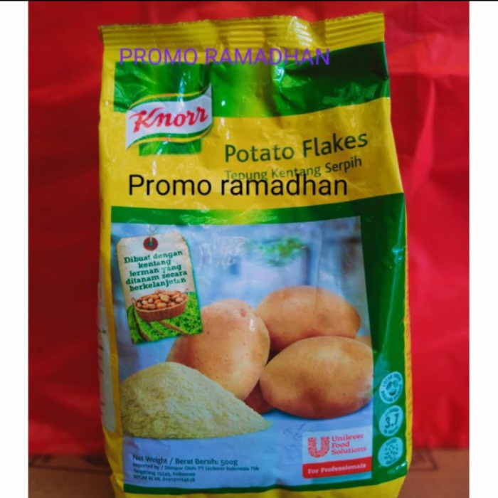 

Baru!! Knorr Potato Flakes tepung kentang 500 gr
