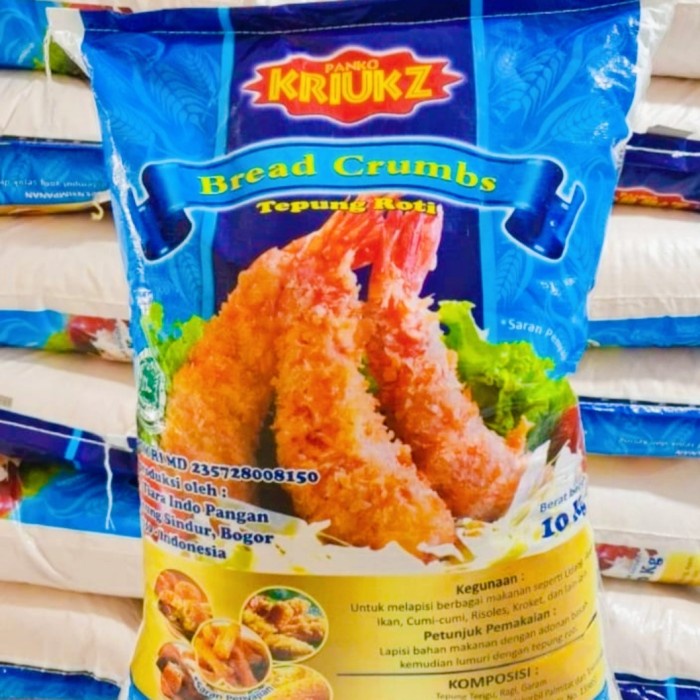 

Harga!! Tepung Roti Putih Panko Crispy 10 kg