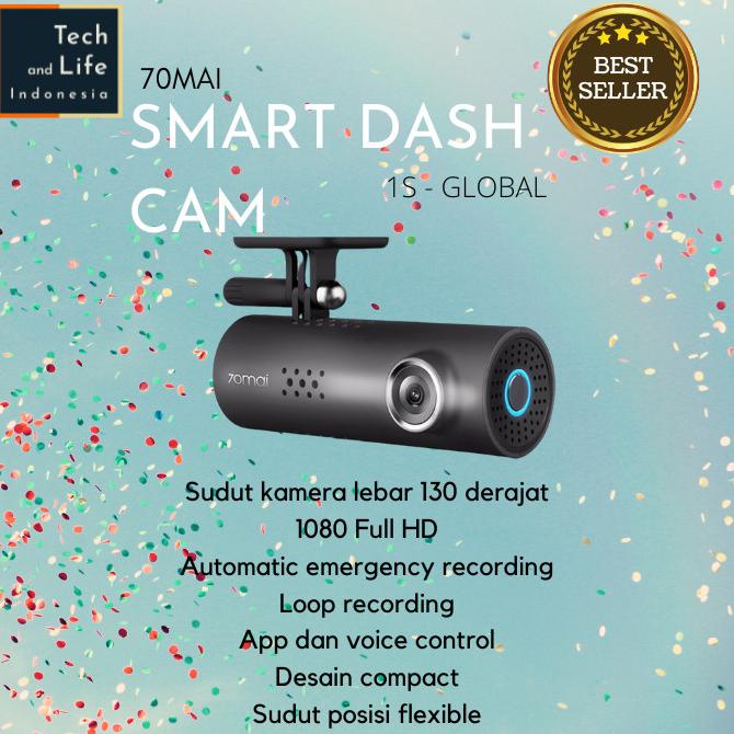 70Mai Smart Dash Cam 1S - Global Kualitas Premium