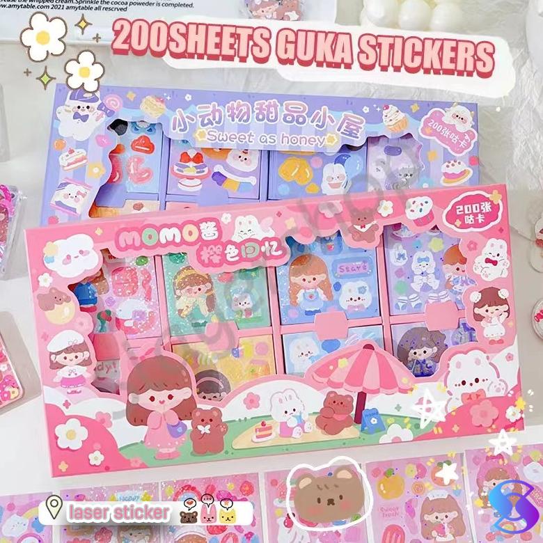

Murah Stiker Box Momo 1 Box Isi 200 Lembar Berbeda Sticker Glitter-Suning Mall Viral