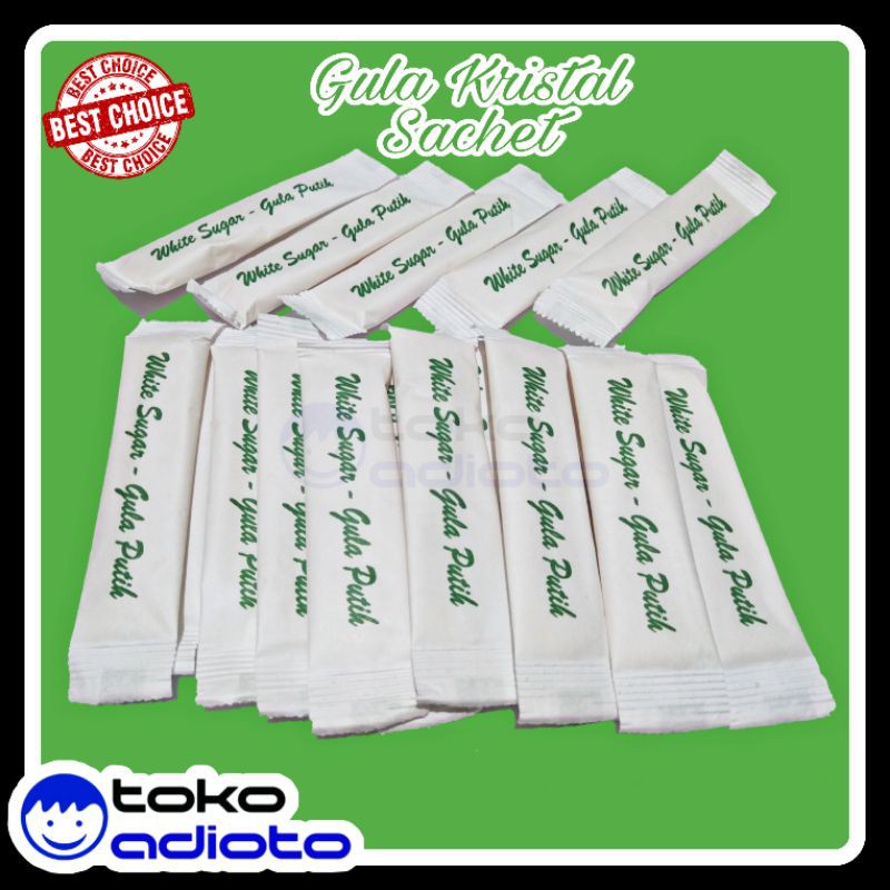 

Gula Sachet Putih Kristal 125Pcs / Gula Pasir Kristal / Gula Kristal / Gula Hotel / White Sugar