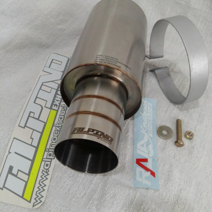 PREMIUM MUFFLER KNALPOT MOBIL ALPINO F03 SUARA NGEBAS ORIGINAL TERBARU