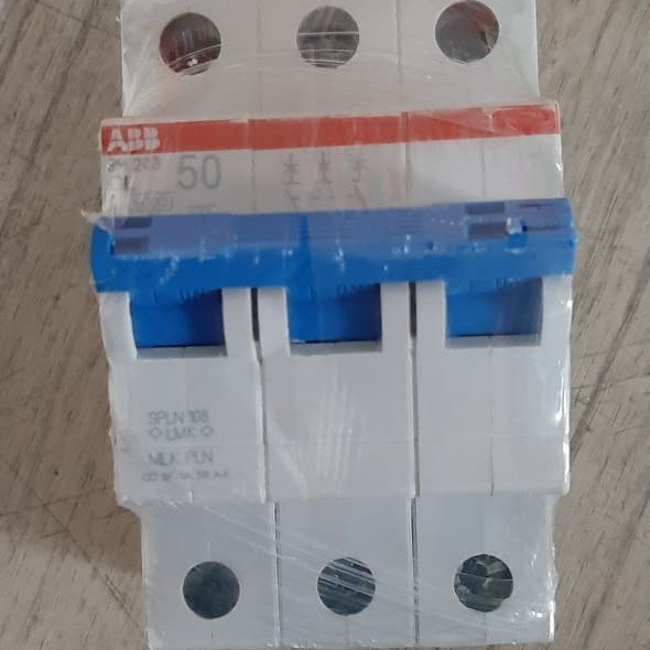 [New] Mcb Pln Abb 3P 50A Original Berkualitas
