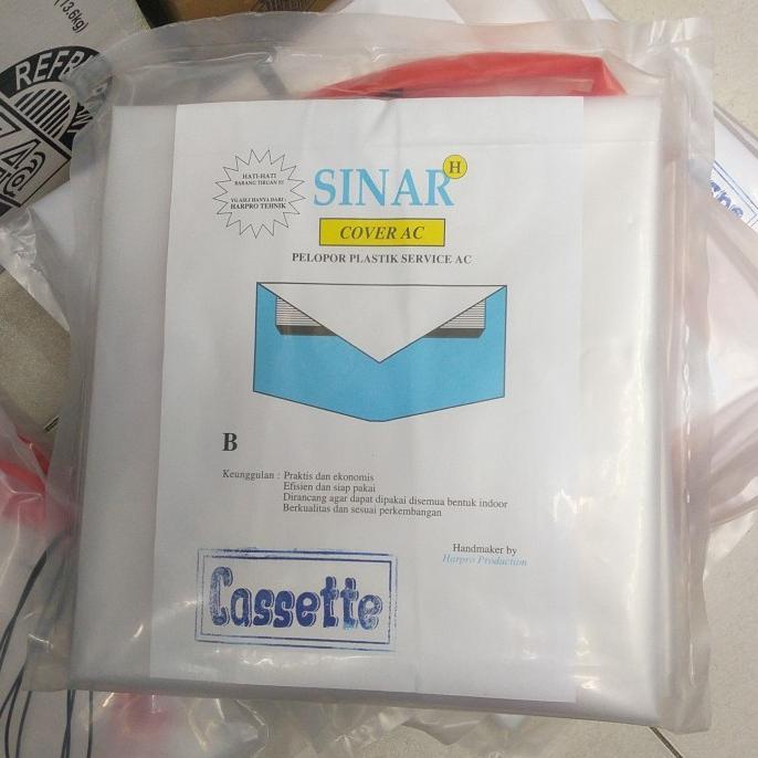plastik cuci ac atau cover ac CASSETTE