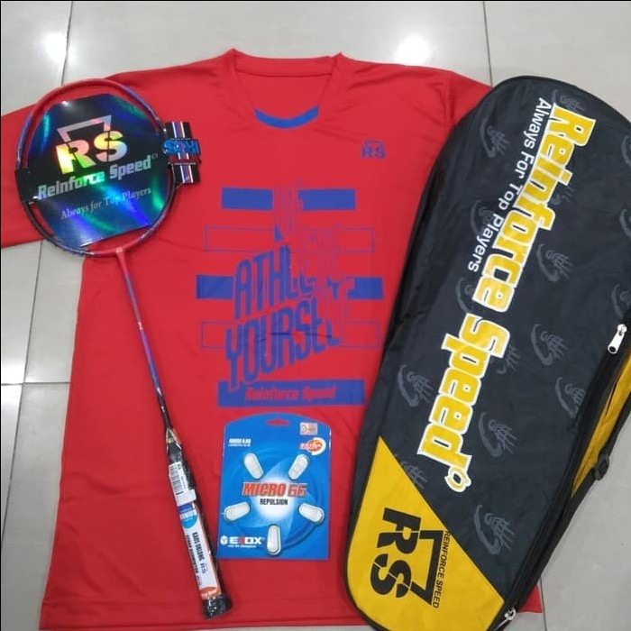 Raket Badminton Rs Metric Power 14 Komplit Original 100% Terpopuler