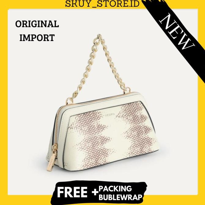 Terbaik Tas Wanita Pedro Sling Bag Roman Branded Chain Original Import Hr Limited Edition