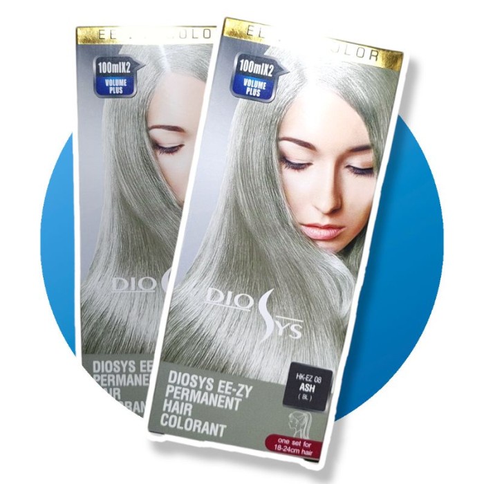 Promo Cat Rambut Diosys Ash / Abu Abu Putih , Pewarna Rambut