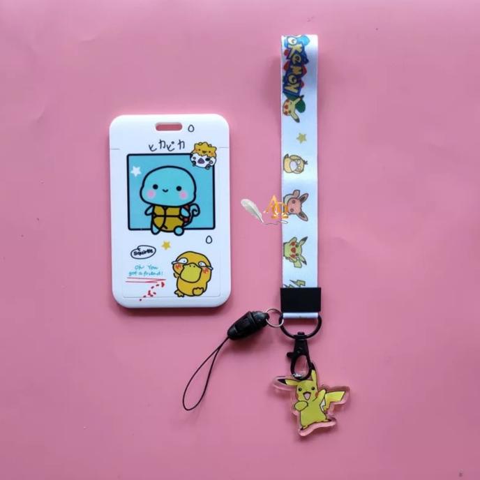 

Tempat Kartu Unik / Card Holder Tali Motif Pokemon Imut