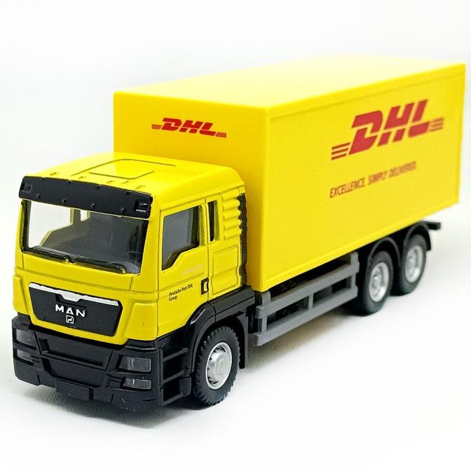 RMZ City Truk Container DHL Mainan Diecast Mobil Mobilan