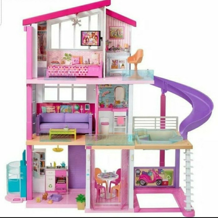 Barbie dreamhouse 3 Floor Original/ Mainan Rumah Barbie Besar 3 lantai