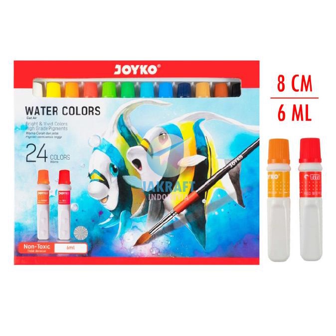 

Cat Lukis Air Set 24 Warna Joyko Wac-6Ml-24 Water Color Paint Tube Kode 1162
