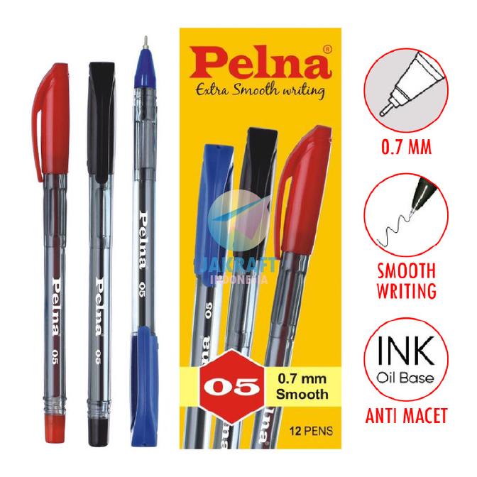 

Pulpen Pen Pelna 05 Seperti Faster Tebal 0.7 Mm Anti Macet | Pack Kode 551