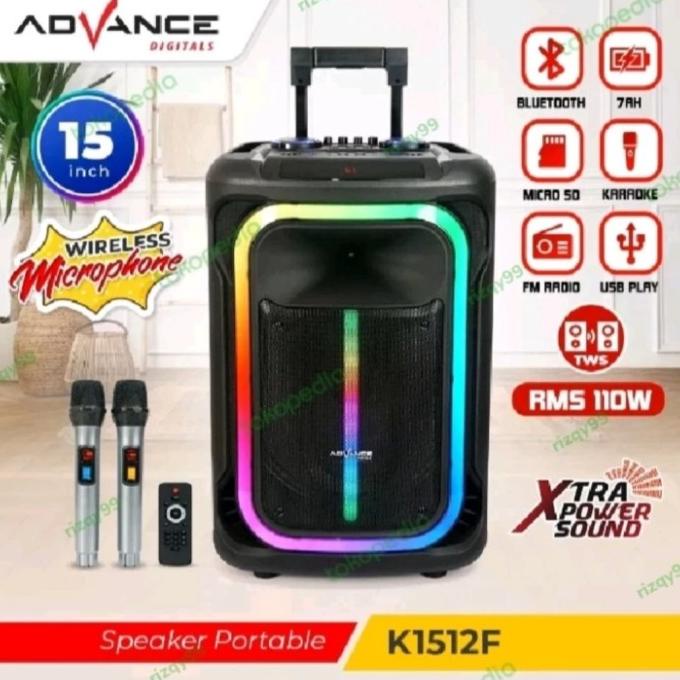 Speaker Advance k1512 f Speaker portable bluetooth k1512f