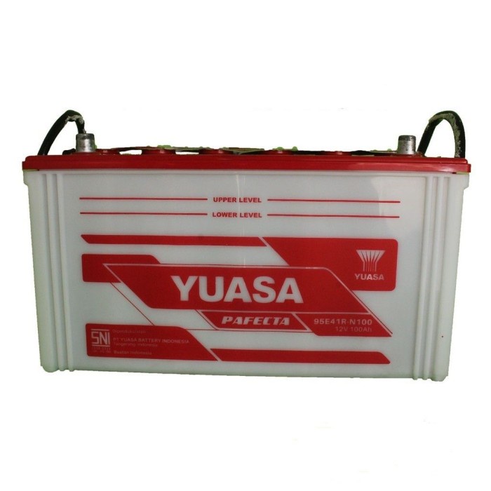 Aki Basah Mobil Merk Yuasa 95E41R N100 / 100 Ampere (Dyna / Rino / Best