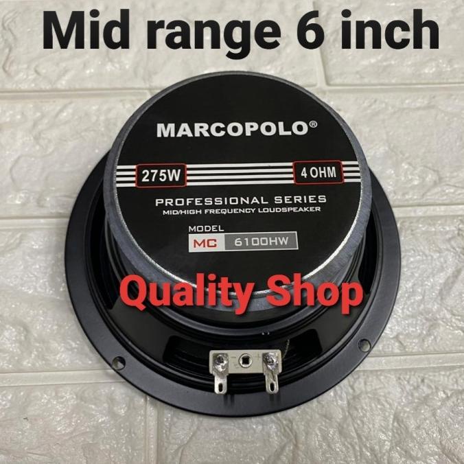 SPEAKER MIDRANGE 6 INCH MARCOPOLO 275 WATT 4 OHM LINE ARRAY