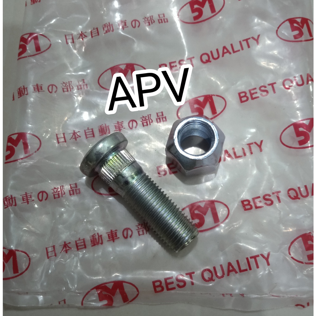 baut roda suzuki apv mega carry ,Swift ,Ertiga sx4 p1.5*4,5cm 09119-12012