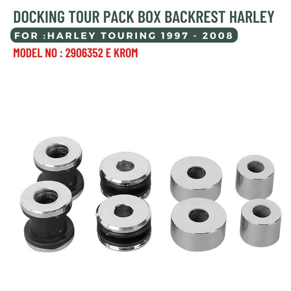 DOCKING TOUR PACK BOX BACKREST HARLEY TOURING 1997-2008 2906352 E KROM