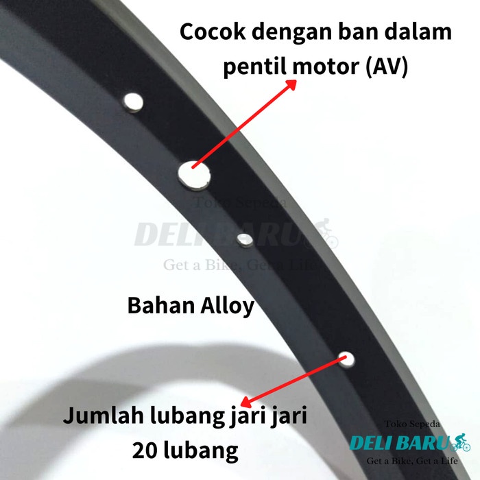 Rims Alloy Velg 16 Murni Lingkar Pelek Lubang 20 Sepeda Anak Bmx Lipat Best