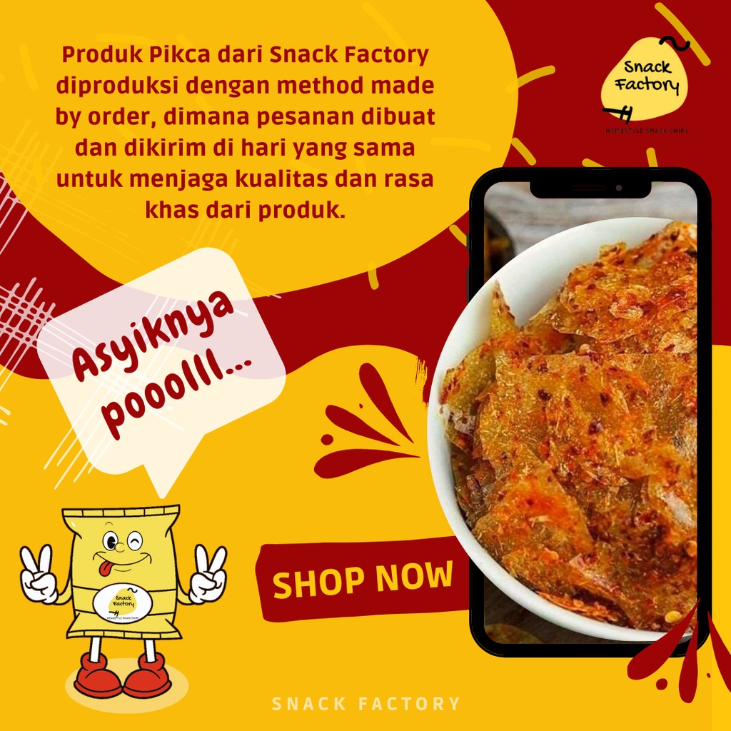 

Sna Factory Keripik Kaca Rasa Asin Gurih Daun Jeruk