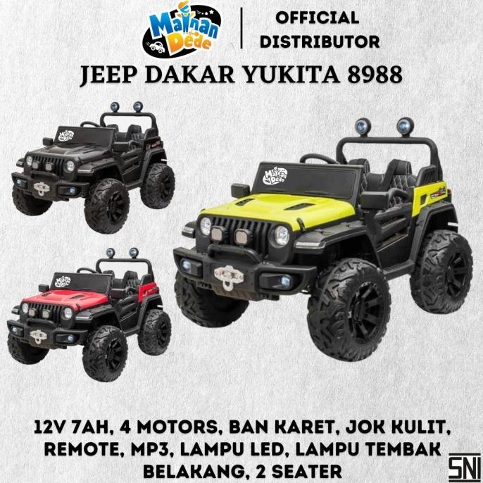 Barang Terlaris  Mainan Anak Mobil Aki Jeep Dakar 8988 Yukita Radiaanastasya