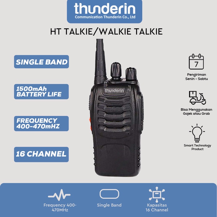 HT WALKIE TALKIE UHF RADIO HANDY TALKIE - TH-888S