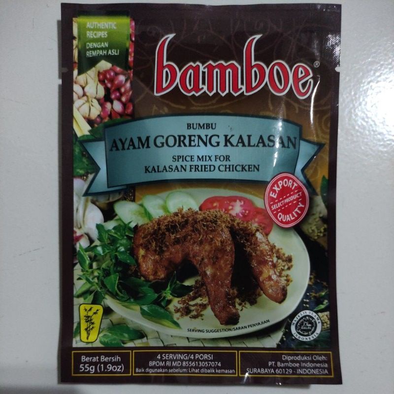 

BAMBOE Bumbu Instant Ayam Goreng Kalasan Ayam Goreng Bumbu Balado. Bumbu Bali Bumbu Rujak Sachet