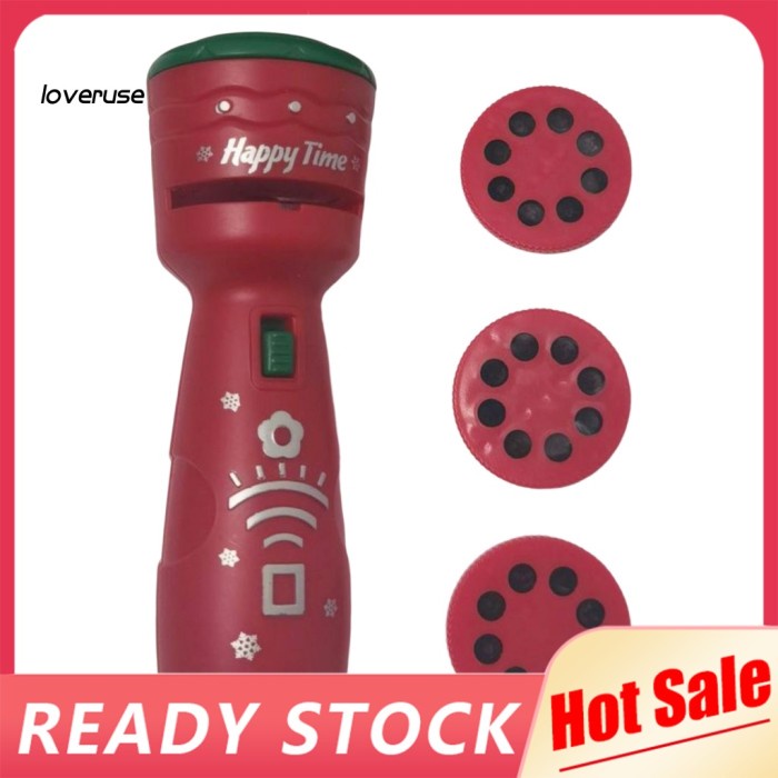 

New / Lov / 1 S Lampu Senter Proyektor 2In1 Untuk Natal Limited Stock