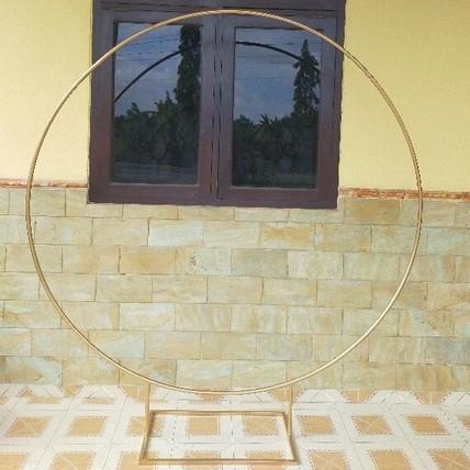 Dekorasi Lingkaran Besi Diameter 2M / Lingkaran Besi Decorasi Premium