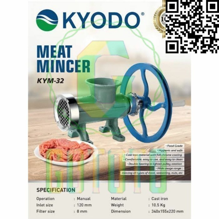 ✨New Ori Alat Giling Daging Meat Mincer Kyodo Kym 32 - Gototo Store Terbatas