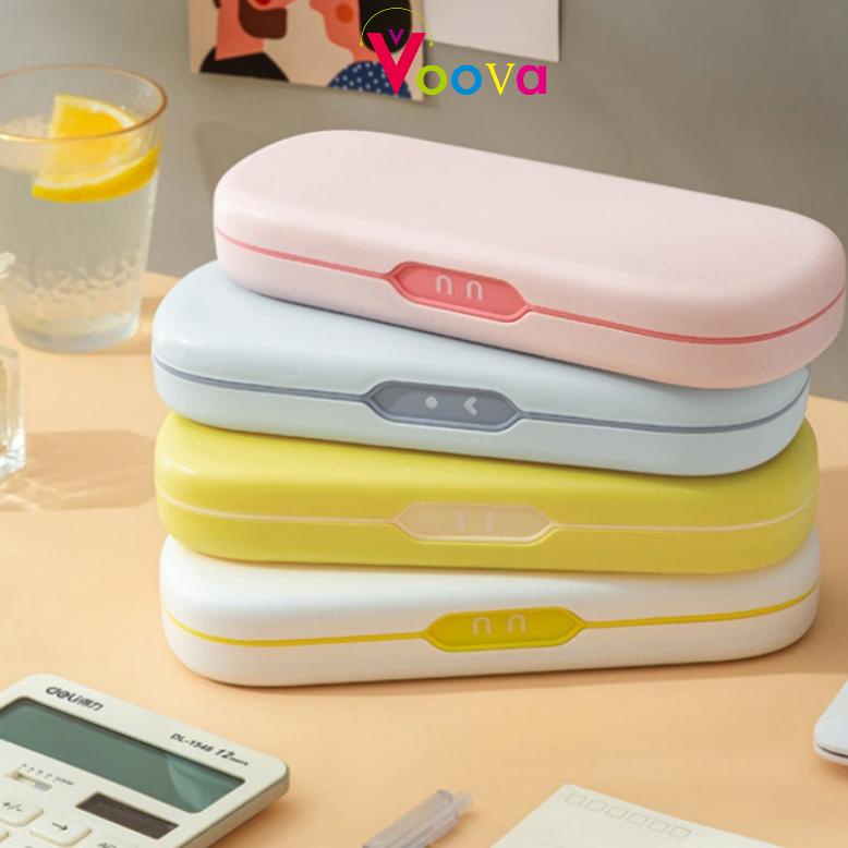 

VOOVA Pen Box/Kotak Pena Siswa/Kotak Pensil Multi-fungsi Double-layer Berkapasitas Besar