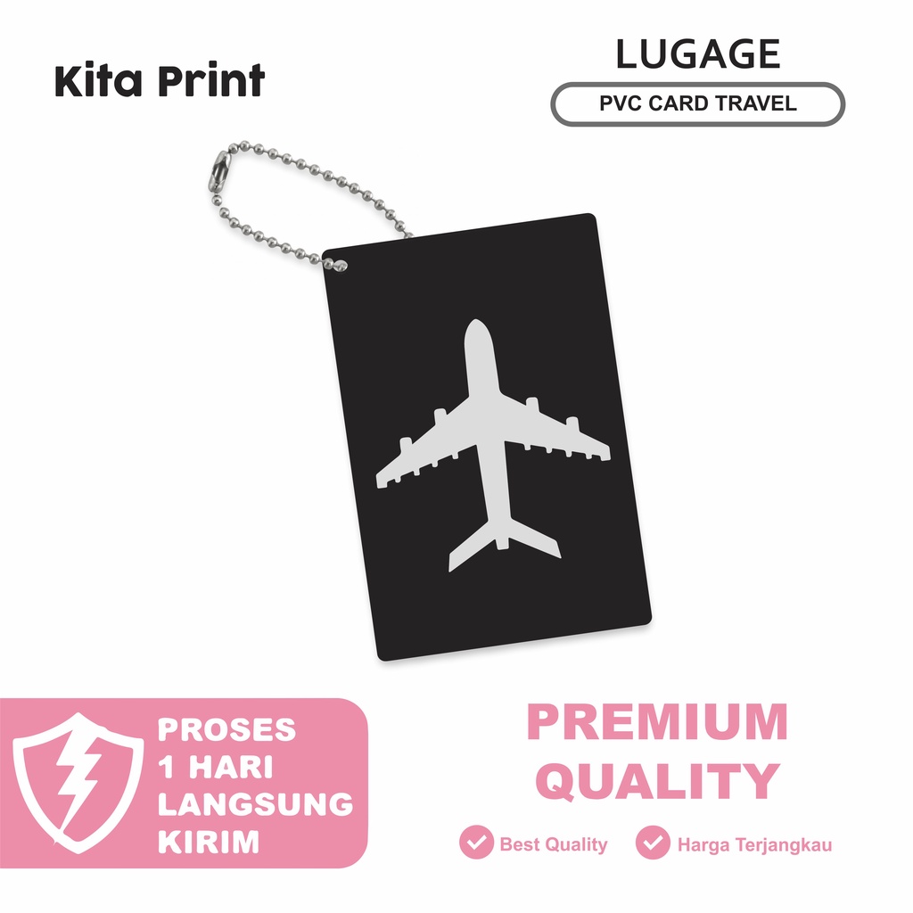 Custom Luggage Tag Akrilik Gantungan Koper Tag Label Tas Label Name Tag