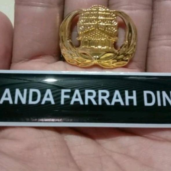 

Nama dada / Name tag dengan Pin Korpri PNS