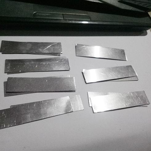 

Bahan Plat Name Tag Alumunium Stainless 0.4mm