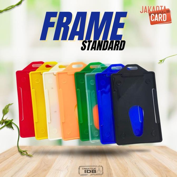 

Frame Casing Tempat ID Card Holder Plastik Mika Portrait
