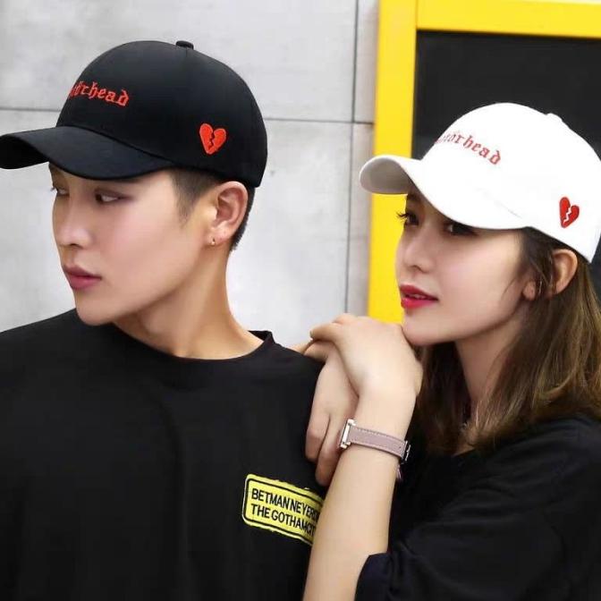 Gratis Ongkir Topi Baseball Couple Love Bisa Cod