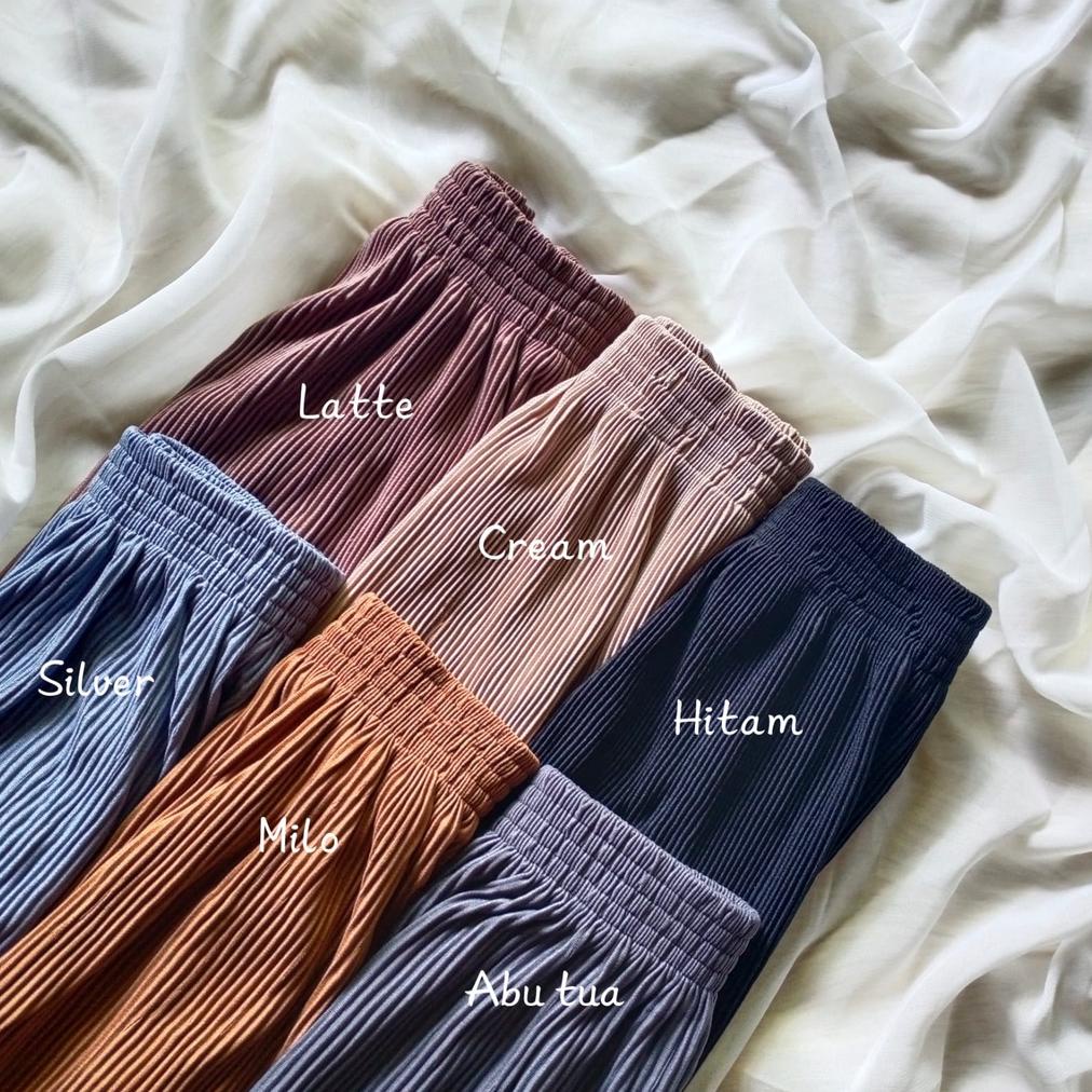 Hot Sale - kulot plisket  lidi   / celana kulot plisket lidi bahan hyget .,