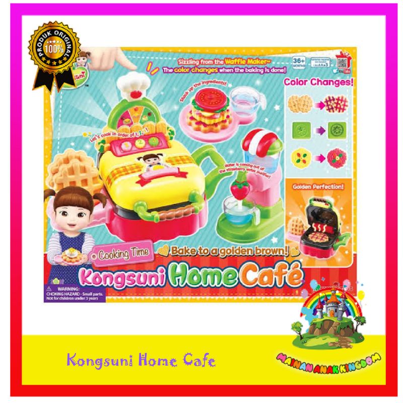 Kongsuni Home Cafe Mainan Pembuat Waffle