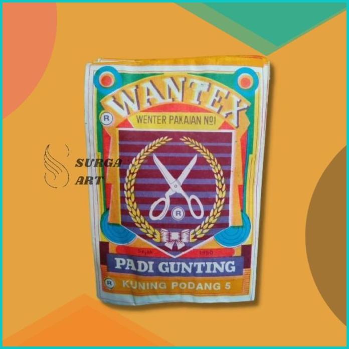 

WANTEX KUNING PODANG 05 Wenter Padi Gunting Pewarna Kain Textil 16novz